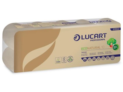 Toaletný papier, 2 vrstvový, malý kotúč, 19,8 m, LUCART, "EcoNatural10"
