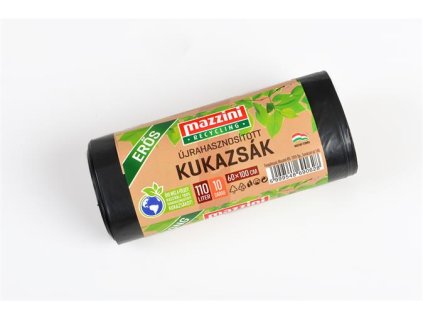 Vrecia na odpadky, recyklované, silné, 110 l, 10 ks, 60x100 cm, MAZZINI