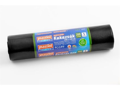 Vrecia na odpadky, extra silné, 200 l, 5 ks, 100x120 cm, MAZZINI "Premium"