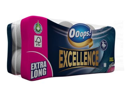 Toaletný papier, 3 vrstvový, 16 kotúčov, "Ooops! Excellence"