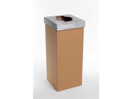 Odpadkový kôš na triedenie odpadkov, recyklovaný, anglický popis, 60 l, RECOBIN "Office", sivá