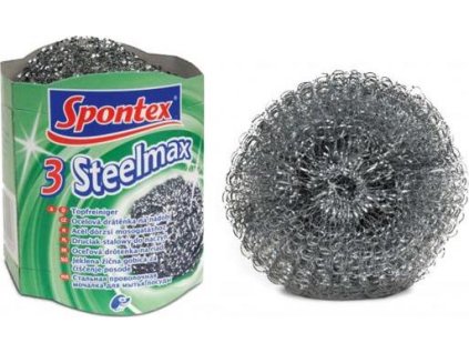 Drôtenka na riad kovová Spontex 3 Steelmax 3 kusy