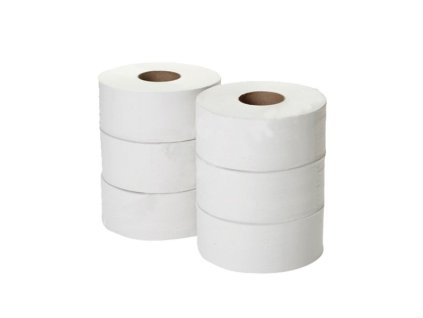 Toaletný papier JUMBO , 2 vrstvový, 19 cm priemer, celulóza (1 kartón)