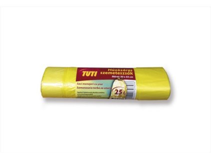 Vrecia na odpadky so zaťahovacím mechanizmom, 25 l, 20 ks, "Tuti"