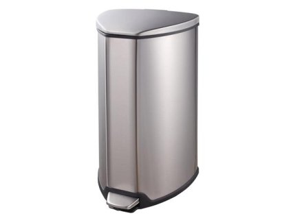 Smetný kôš, s pedálom, 15 l, kovový, "Grace", VEPA BINS, matný