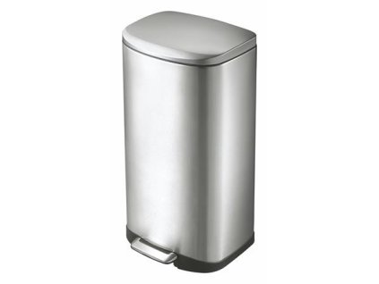 Smetný kôš, s pedálom, 35 l, kovový, "Della", VEPA BINS, matný