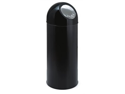 Smetný kôš, kovový, kovový, čierny, 55l