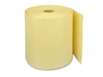 Univerzálna savá utierka na olej a vodu, v kotúči, 80 listov, ZETSORB, žltá