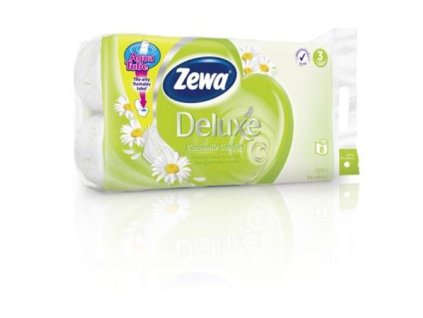 Toaletný papier, 3 vrstvový, 8 kotúčov/bal, ZEWA "Deluxe, kamilka