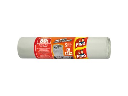 Vrecia zaväzovacie FINO na ťažký odpad 80 ?, 100 mic., 60 x 90 cm, sivé (5 ks)