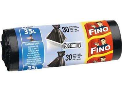 Vrecia zaväzovacie FINO Economy 35 ?, 8 mic., 49 x 60 cm, čierne (30 ks)
