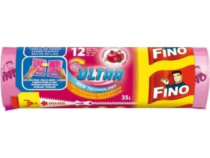 Vrecia zaťahovacie FINO Ultra Aromatic 35 ?, 20 mic., 50 x 60 cm, ružové (12 ks)