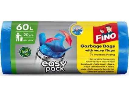 Vrecia zaväzovacie FINO Easy pack 60 ?, 18 mic., 60 x 66 cm, modré (20 ks)