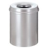 Smetný kôš, ohňuvzdorný, strieborný 15l
