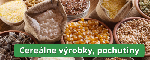 Cereálne výrobky, pochutiny