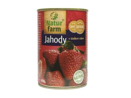 Jahodový kompót Natur Farm 400 g