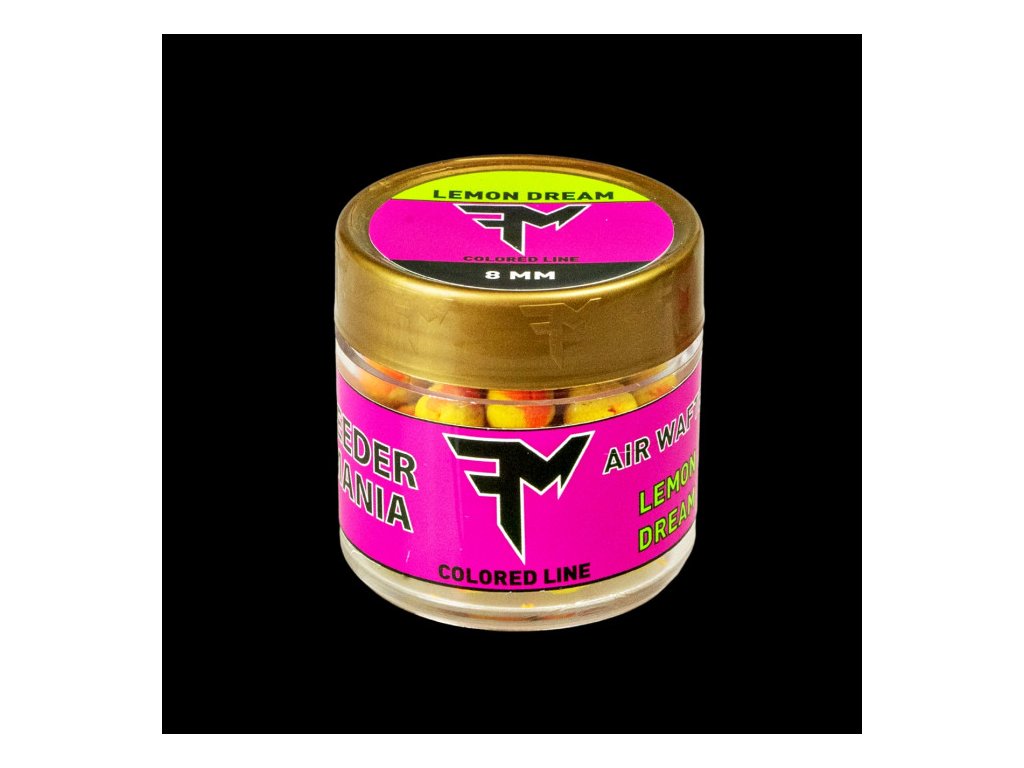 52932 feedermania air wafters colored line 8 mm lemon dream