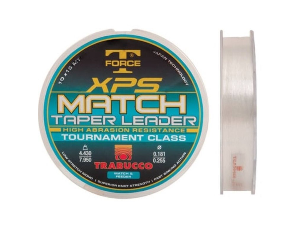 Trabucco TF XPS MATCH TAPER LEADER 020/032HBKfishing