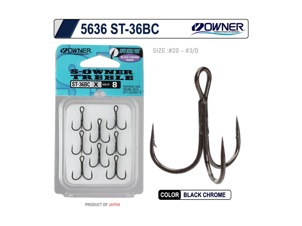 OWNER 5636 hármashorog 1X - 12HBKfishing