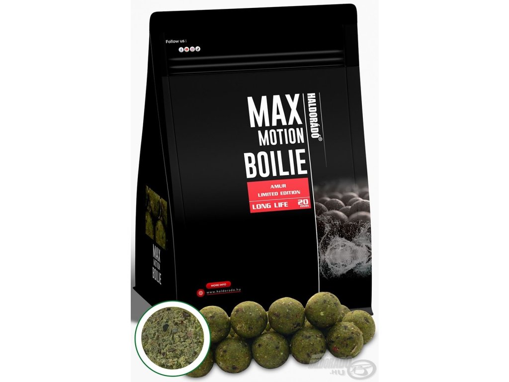 Haldorádó MAX MOTION Boilie Long Life 20 mm Limited Edition - AmurHBKfishing