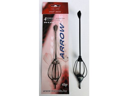 TOP MIX Négybordás arrow method feeder kosár, 45gHBKfishing