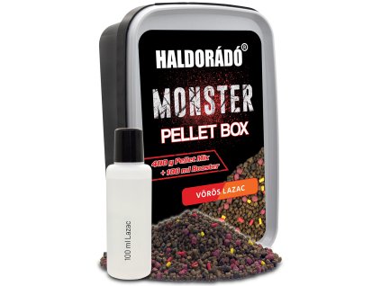 Haldorádó MONSTER Pellet Box - Vörös LazacHBKfishing