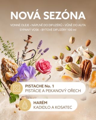 Nová sezóna HORIZONT je tady! ✨ Objevte kouzlo pistácie a pekanového ořechu s vůní PISTACHE No. 1, nebo se nechte unést...