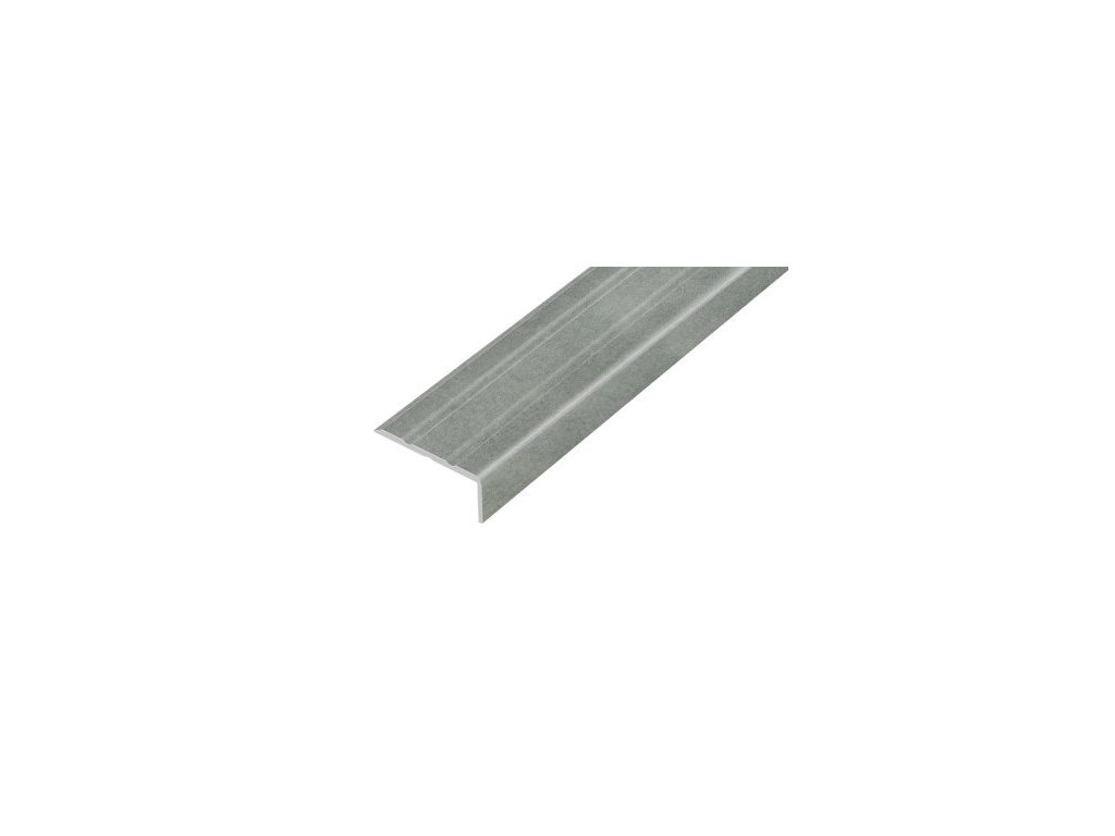 AP5 schodová lišta samolepící, hliník + fólie cement grey, 10 mm, 0,9 m
