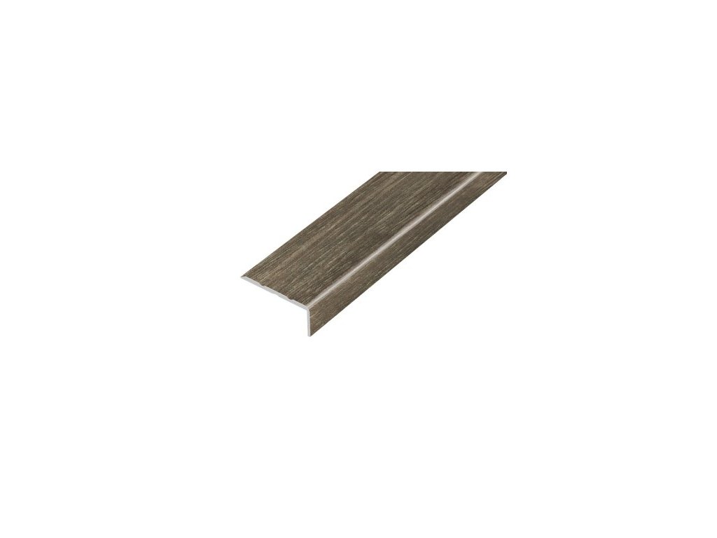 AP5 schodová lišta samolepící, hliník + fólie dub šedožíhaný, 10 mm, 2,7 m
