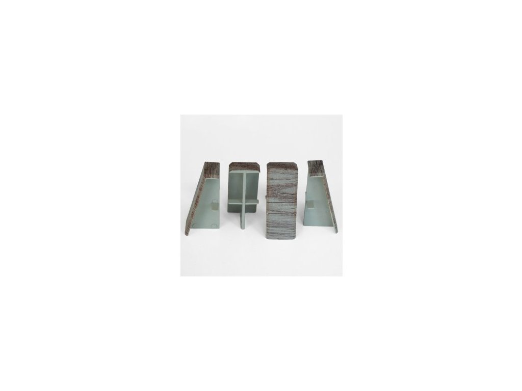 AP34 spojka k liště TYP 13, MDF + fólie Dub Grove šedohnědý, 4 ks