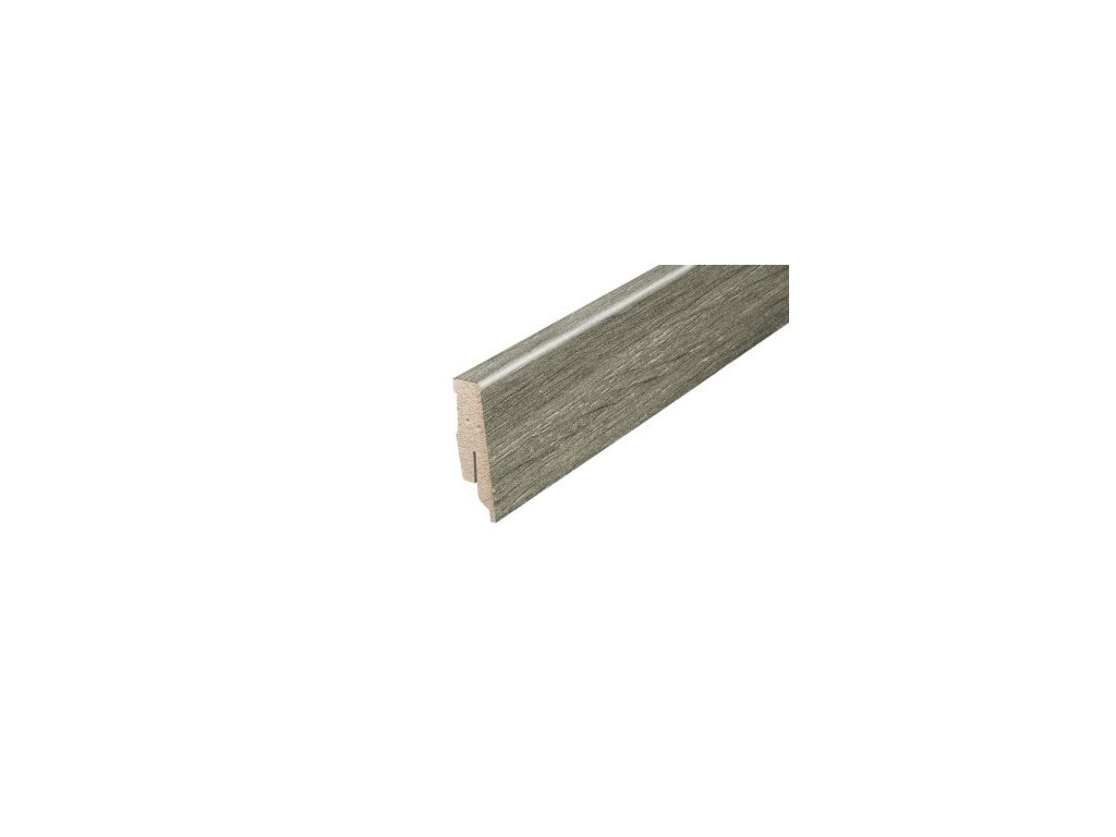 AP34/1 soklová lišta TYP 06, MDF, Dub khaki, 60 mm, 13 mm, 2,7 m