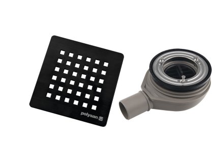 FLEXIA vaničkový sifon, průměr 90mm, DN40, krytka černá