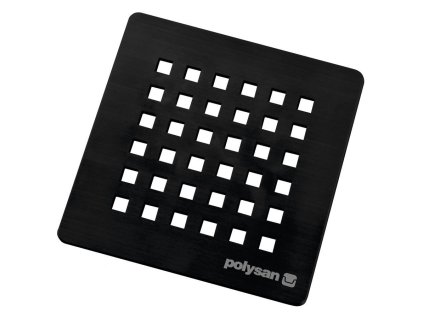 FLEXIA čtvercová krytka sifonu, černá