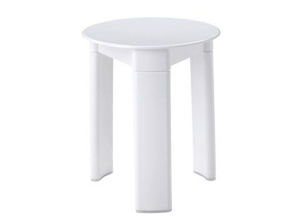 TRIO koupelnová stolička, průměr 33x40cm, bílá