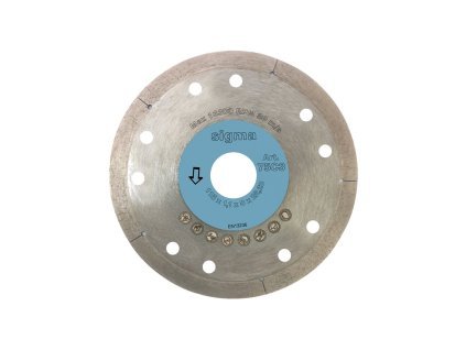 SIGMA diamantový kotouč otvor 22,2 mm, tloušťka 1,1 mm, průměr: 115 mm, pro tl: 3-12 mm