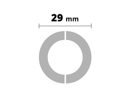 AP54 rozeta, PVC bílá, průměr: 29 mm, 2 ks