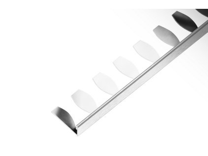 SP1 ohýbací ukončovací lišta L, nerez V2A, FLOPPY TRIM, kartáč, 8 mm, 2,5 m