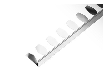 SP1 ohýbací ukončovací lišta L, nerez V2A, FLOPPY TRIM, kartáč, 17,5 mm, 2,5 m