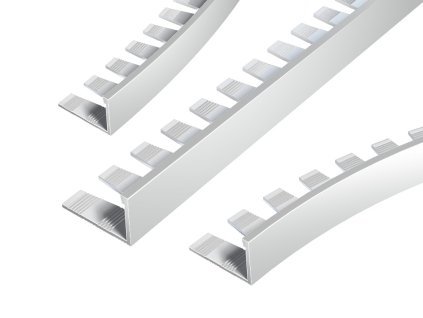 SP2 ohýbací ukončovací lišta L, STANDARD, hliník, FLOPPY TRIM, 8 mm, 2,5 m