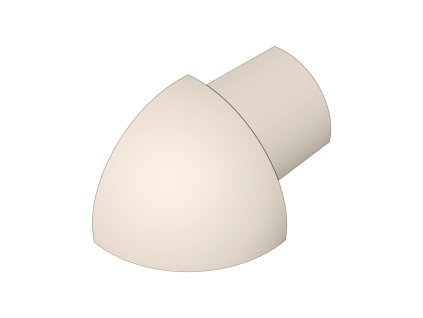 SP15 vnější růžek k ukončovací liště C, PVC krémová, 6 mm, 6 ks