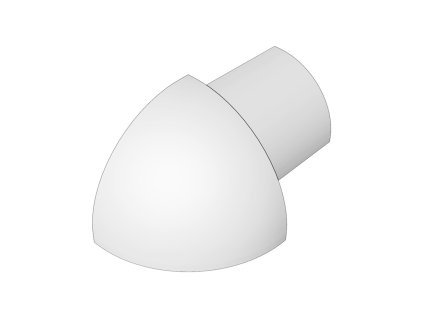 SP15 vnější růžek k ukončovací liště C, PVC bílá, 6 mm, 6 ks