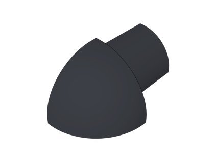 SP15 vnější růžek k ukončovací liště C, PVC černá, 6 mm, 6 ks