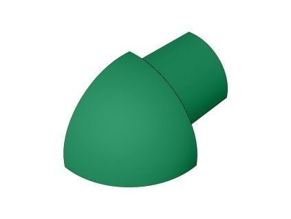 SP15 vnější růžek k ukončovací liště C, PVC tm. zelená, 6 mm, 6 ks