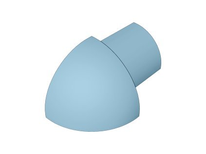 SP15 vnější růžek k ukončovací liště C, PVC pastelově modrá, 7 mm, 6 ks