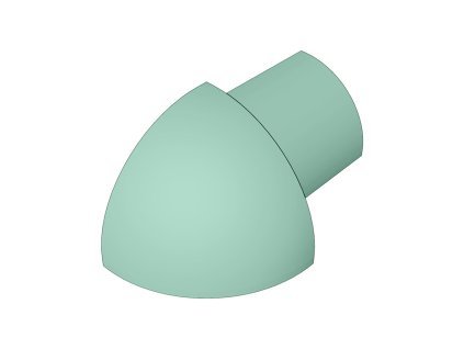 SP15 vnější růžek k ukončovací liště C, PVC sv. zelená, 8 mm, 6 ks