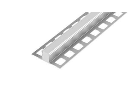 DL7/5 dilatační lišta s výplní, hliník + PU bílá, 12,5 mm, 2,5 m