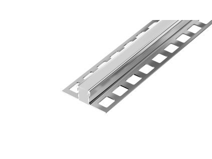 DL7/6 dilatační lišta s výplní, nerez V2A+PU bílá, 3 mm, 2,5 m