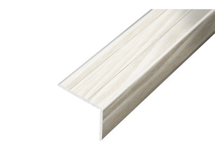 AP5 schodová lišta samolepící B, hliník+fólie dub bělený, v: 20 mm, š: 25 mm, d: 0,9 m