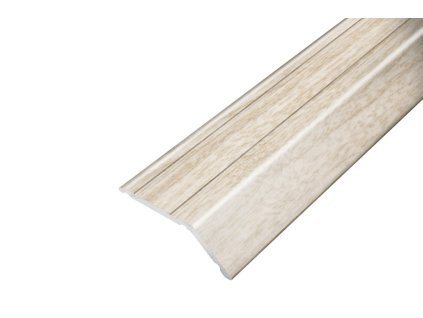 AP6 nájezdová lišta samolepící B, hliník+fólie dub šedý, v: 14 mm, d: 2,7 m