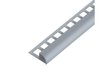 SP15/1 ukončovací lišta C, s vymezovačem, PVC tm. šedá, 9 mm, 2,5 m